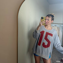 Load image into Gallery viewer, Retro Varsity Oversized Pullover
