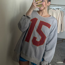 Load image into Gallery viewer, Retro Varsity Oversized Pullover
