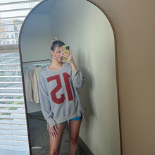 Load image into Gallery viewer, Retro Varsity Oversized Pullover
